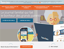 Tablet Screenshot of famileo.com